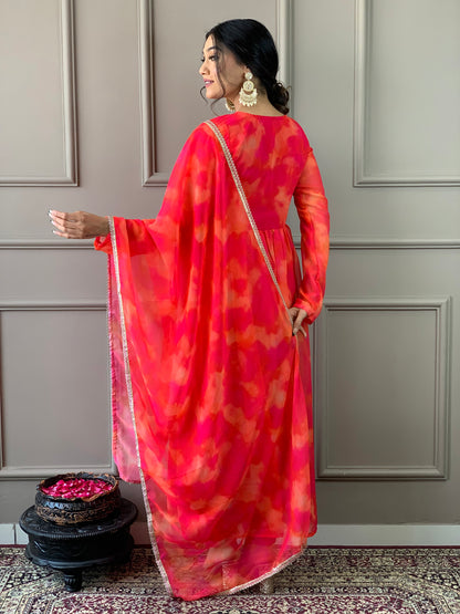 Beautiful Suit In Alia Design With Pant And Dupatta