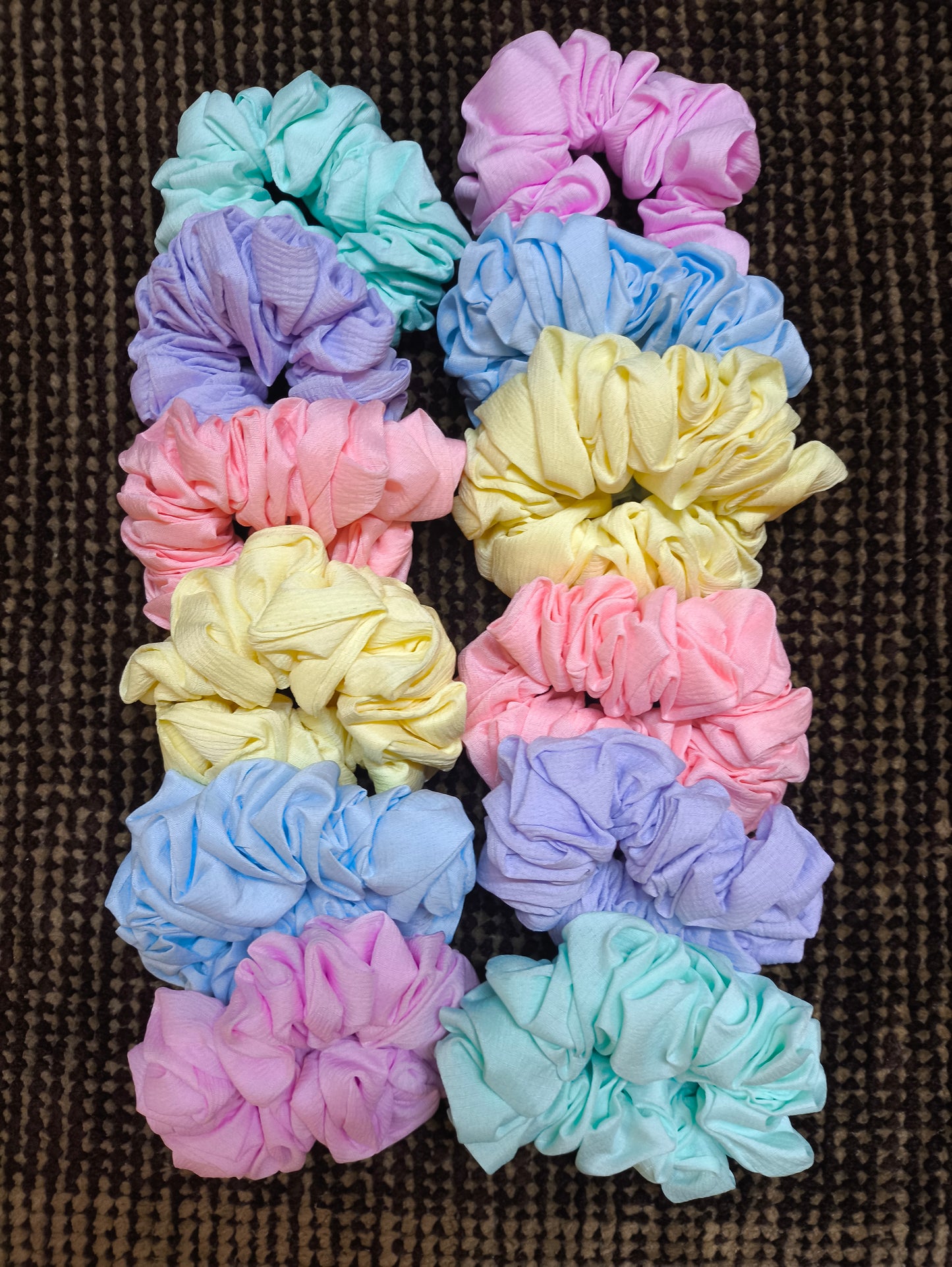 Multicolor Satin Scrunchies for Women & Girls Combo of 12